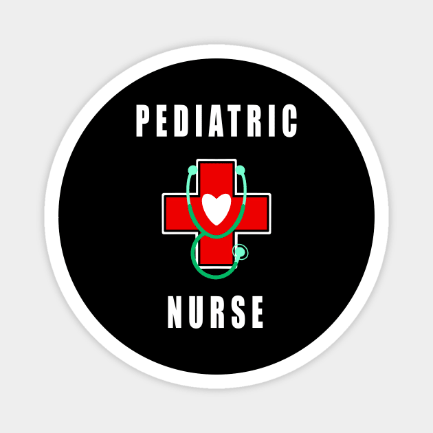 Pediatric Nurse Simple Nursery Icon Birthday Gift Idea Magnet by SpaceKiddo